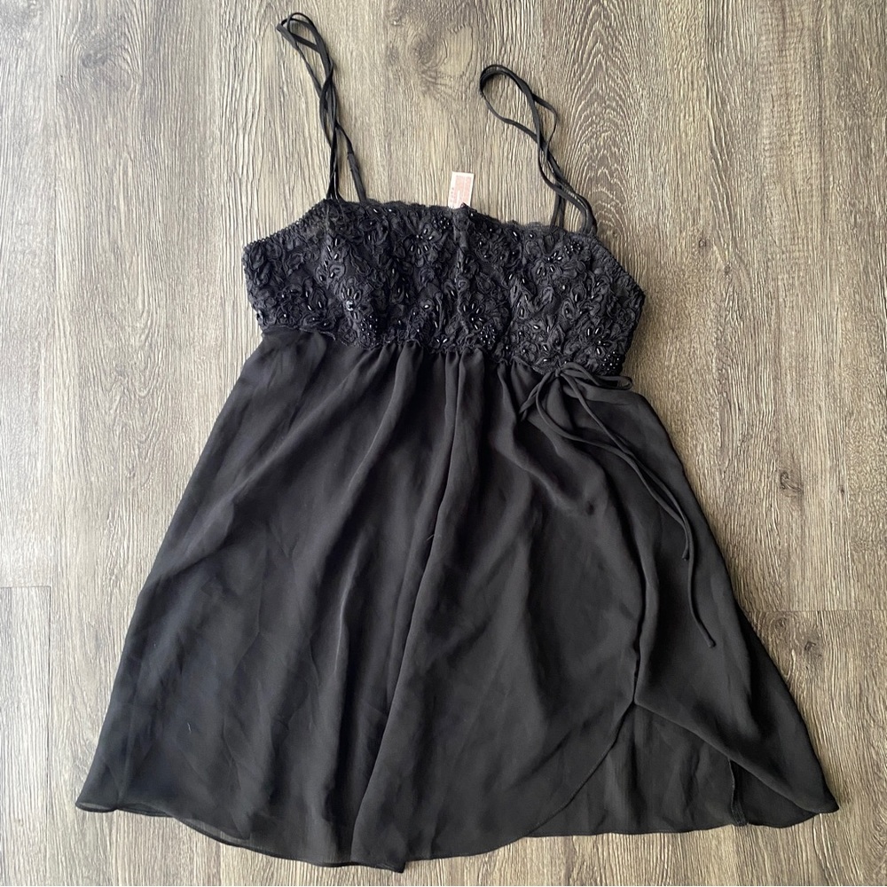 Vintage black sheer nightgown